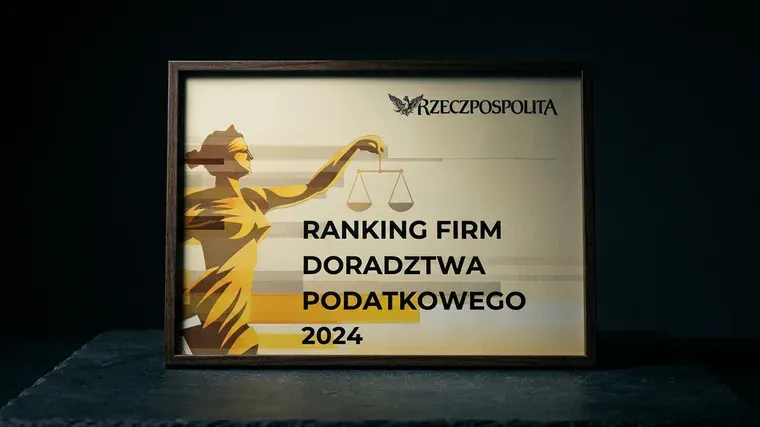 Plakietka: Ranking Firm Doradztwa Podatkowego Rzeczpospolitej 2024
